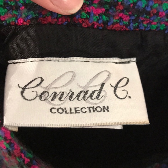 ๐Last Call Before Donation๐ Vintage colourful tweed wool blend mini skirt - Picture 10 of 11